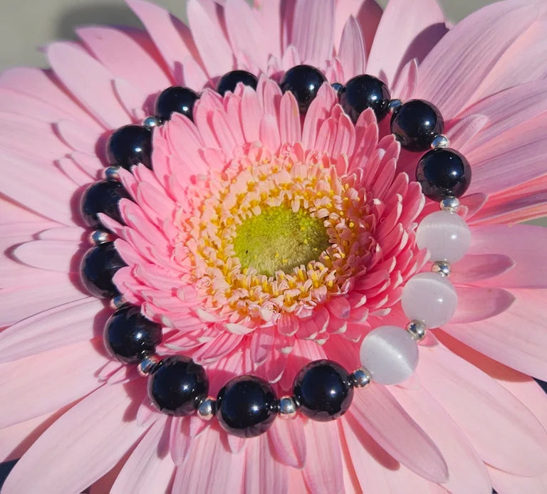 Protection Bracelet with Sterling Silver Spacers