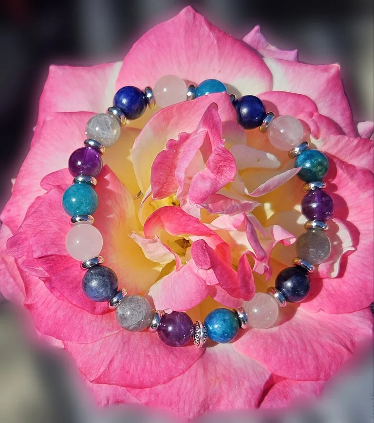 Weight Loss Healing Bracelet with Stainless Steel Spacers