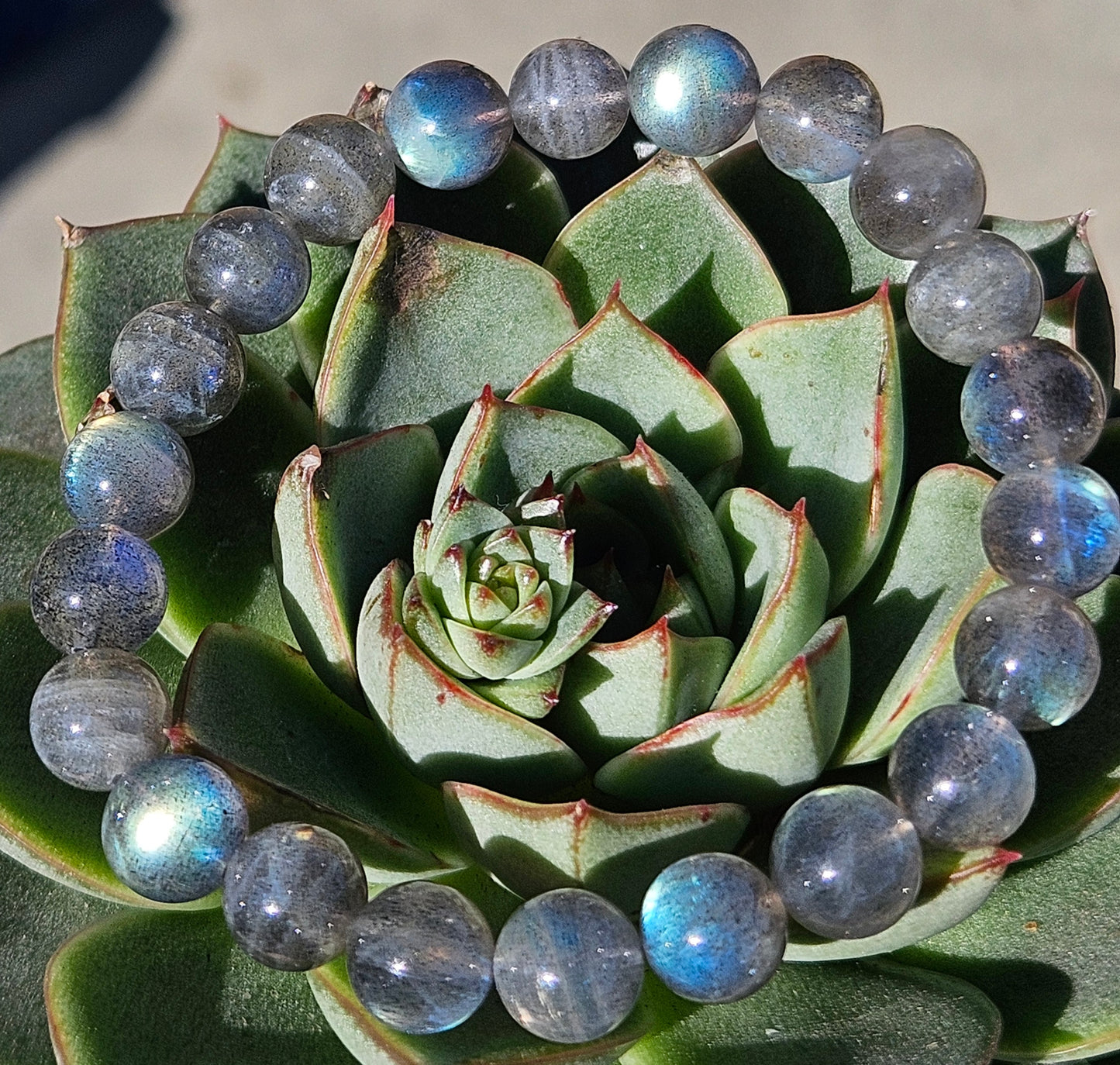 7A Gray Labradorite Natural Healing Bracelet