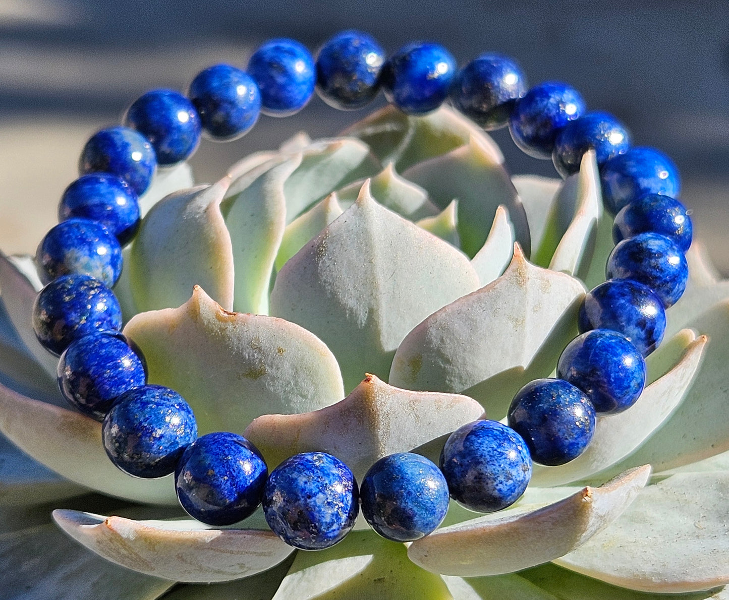 7A Blue Lapis Lazuli Natural Stone Bracelet