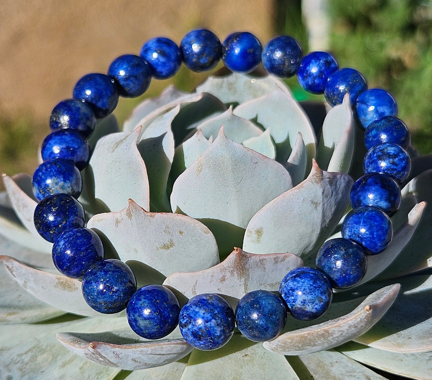 7A Blue Lapis Lazuli Natural Stone Bracelet