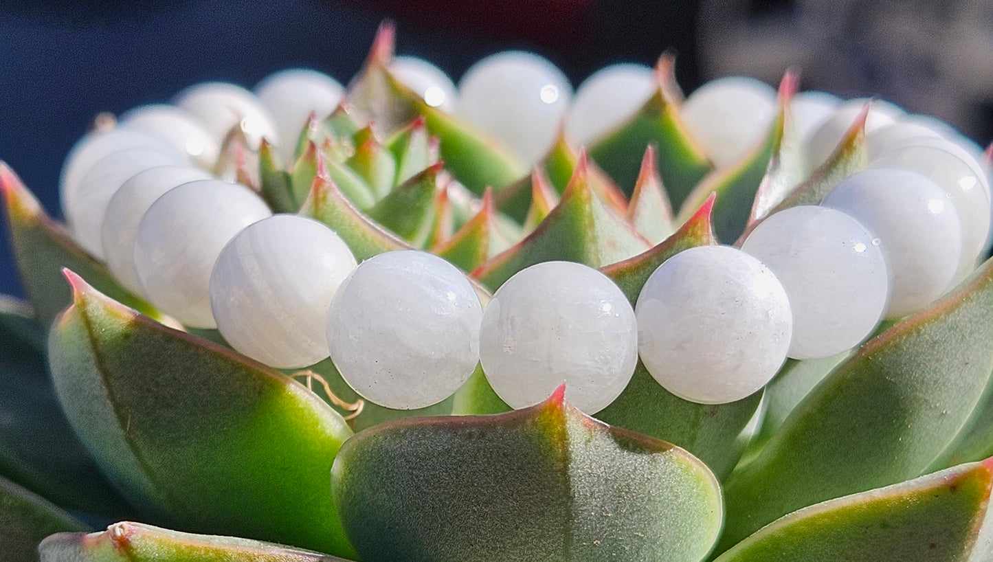 5A White Moonstone Natural Stone Bracelet