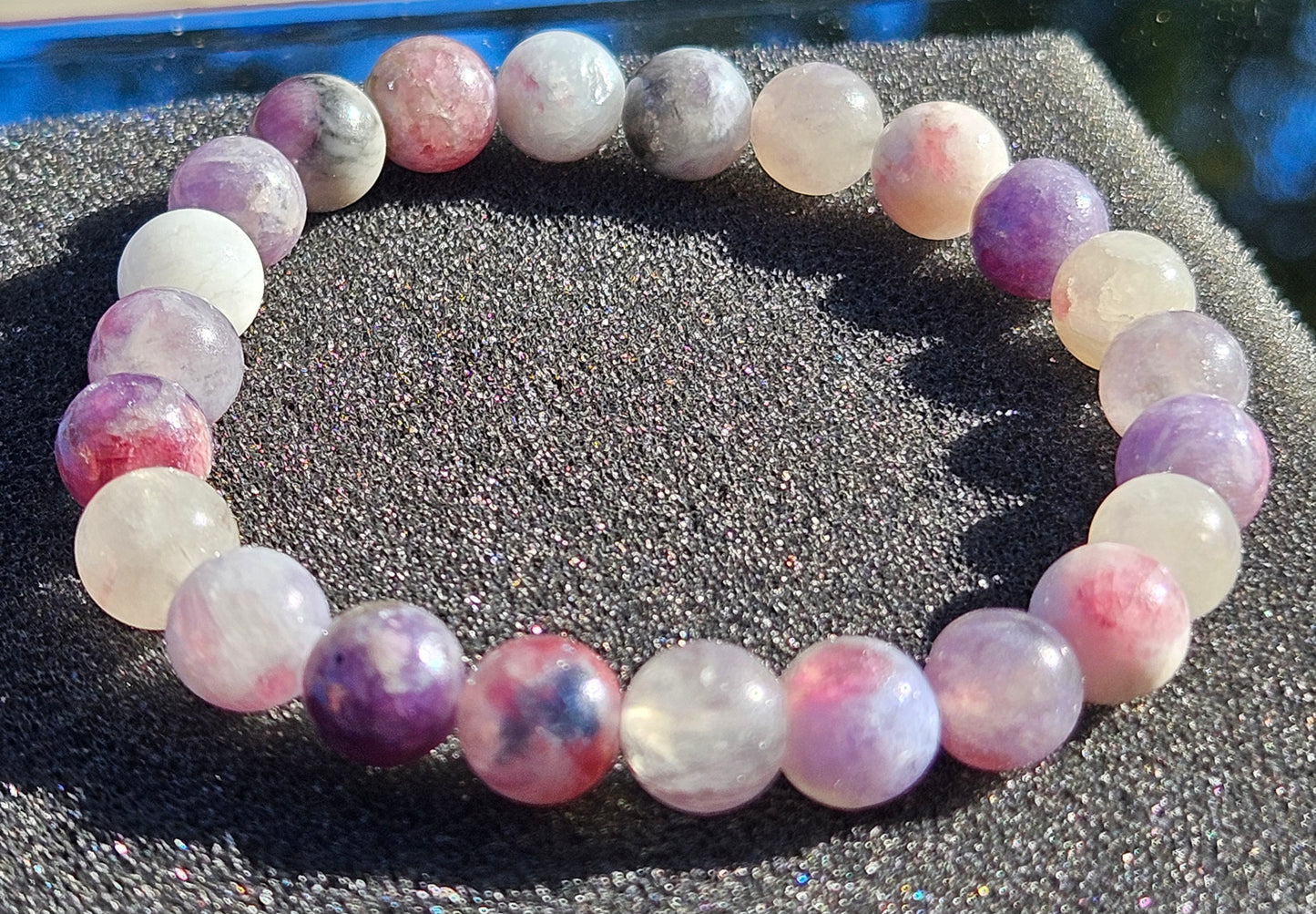 5A Pink Tourmaline Natural Stone Bracelet
