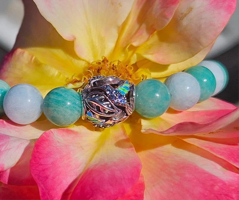 Amazonite and Aquamarine Bracelet