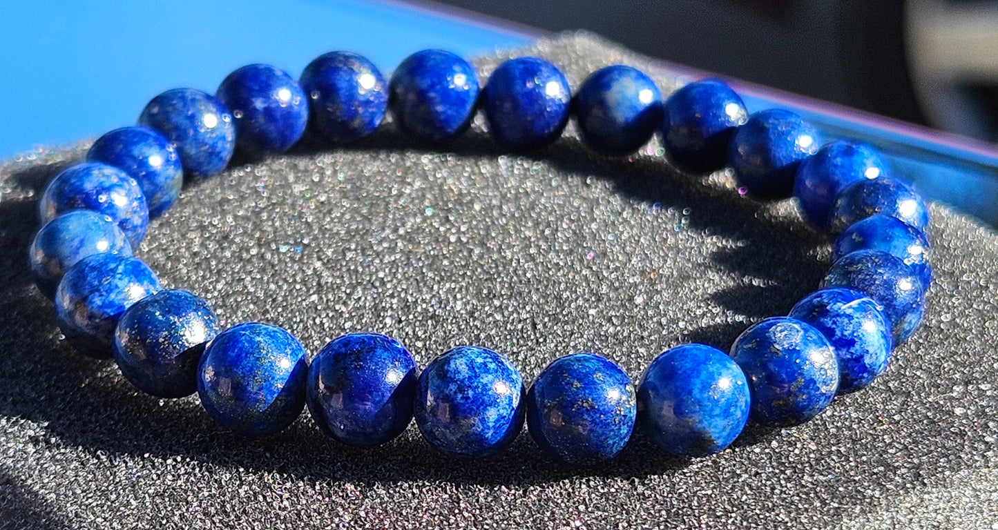 7A Blue Lapis Lazuli Natural Stone Bracelet