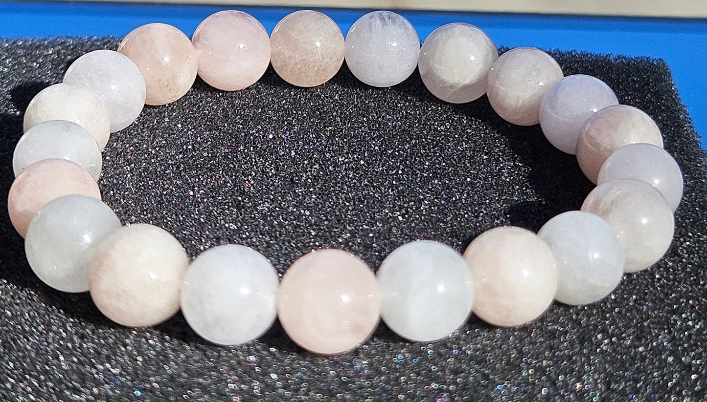 5A Pink Morganite Natural Stone Bracelet